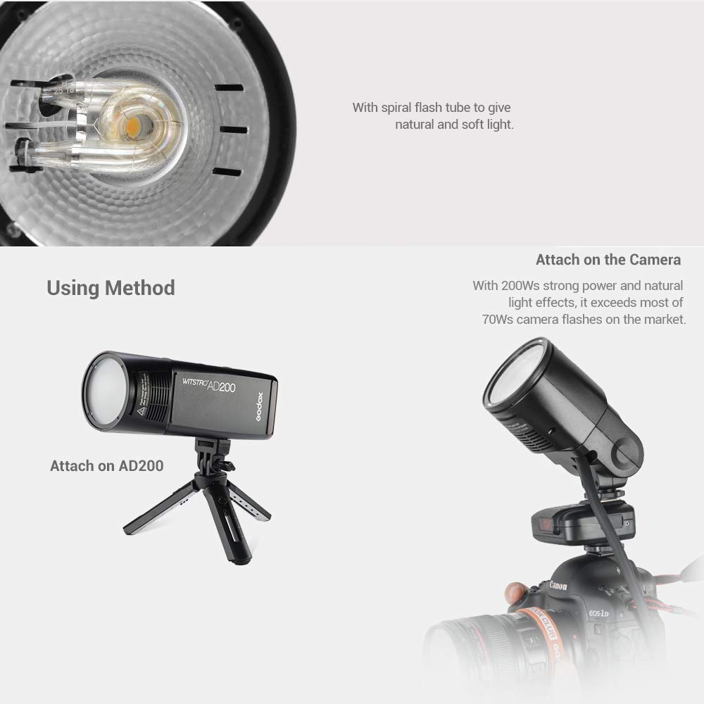 Amazon | Godox Witstro H200R ラウンドフラッシュヘッド AD200
